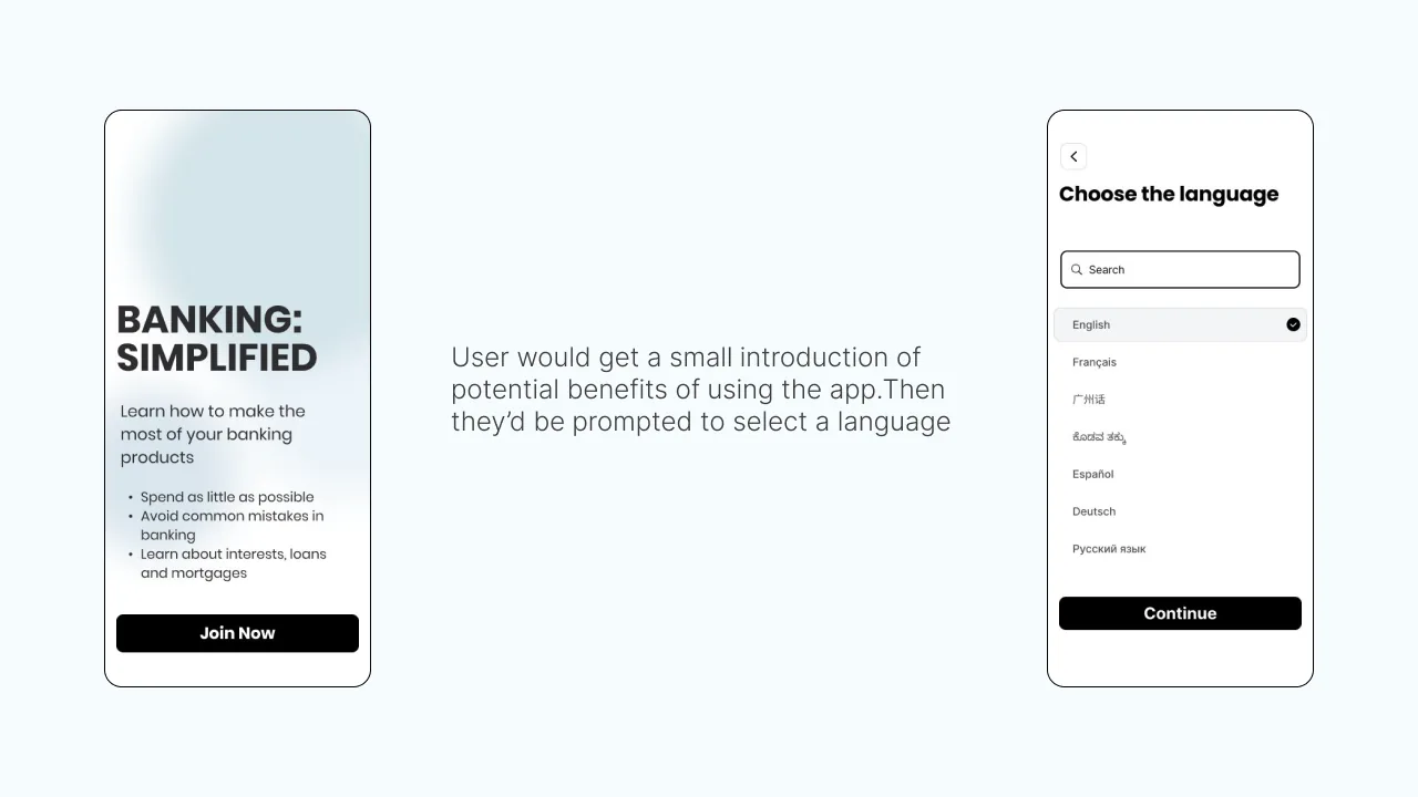 Lo-fi wireframe: onboarding