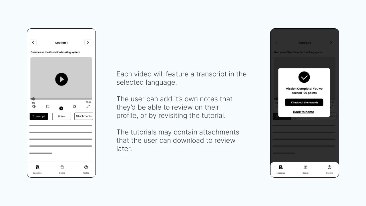 Lo-fi wireframe: rewards