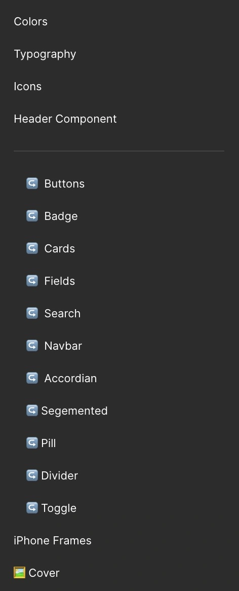 Component library pages